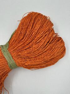 Пряжа Рафия, Китай, целлюлоза, цвет оранжевый