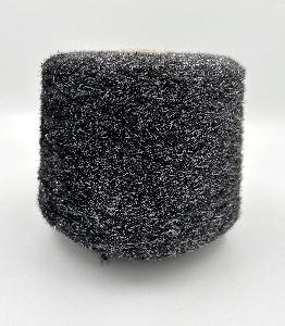 Пряжа Sparkino, Italia, па, цвет черное серебро