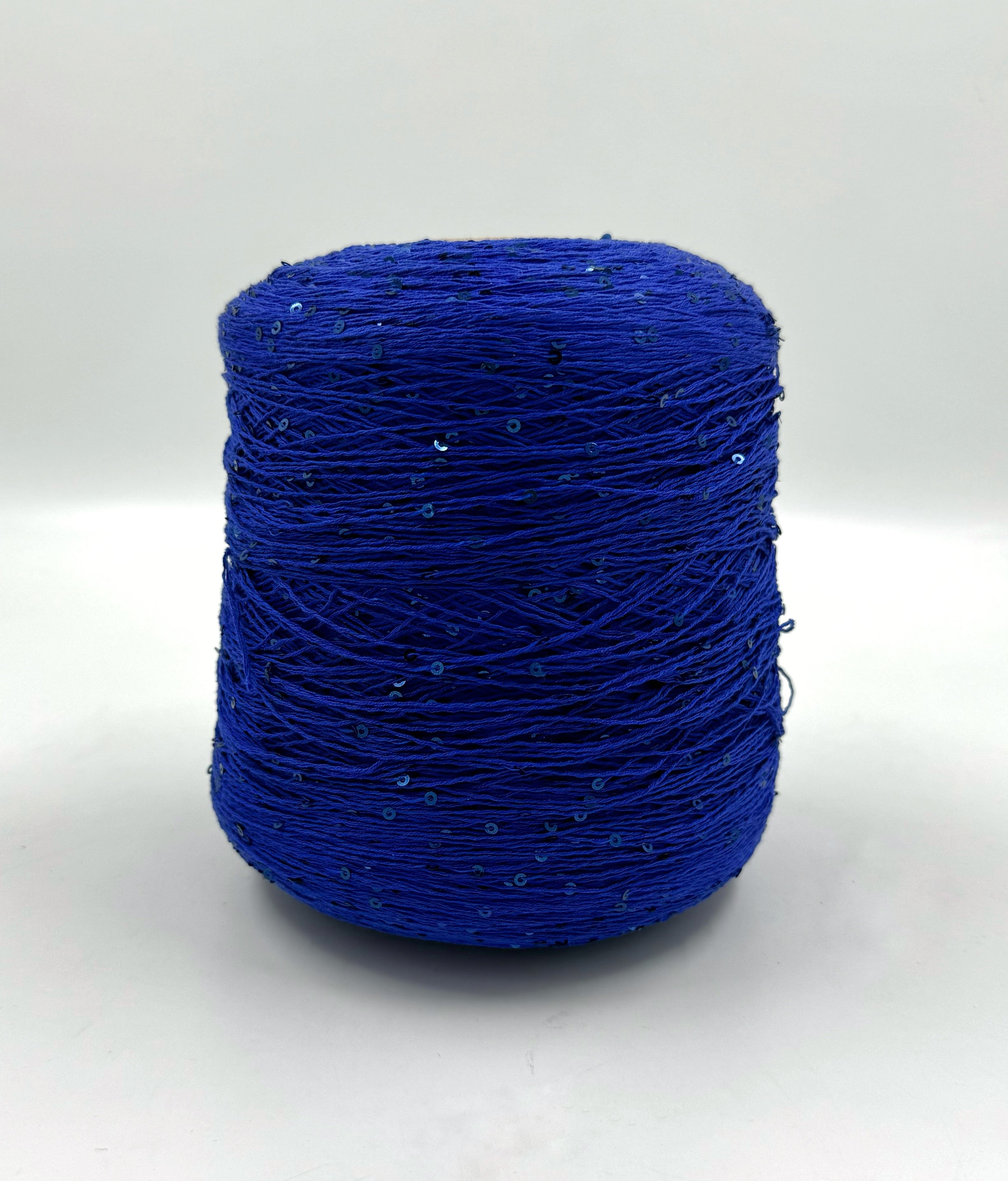 Пряжа Cotton Paillettes , D&C Yarns, хлопок, цвет ярко-синий