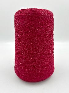 Пряжа Merino Paillettes, Italia, меринос, цвет малиновый