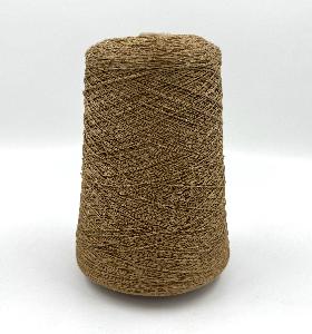 Пряжа Cotton Paillettes, D&C Yarns, хлопок, цвет карамельный
