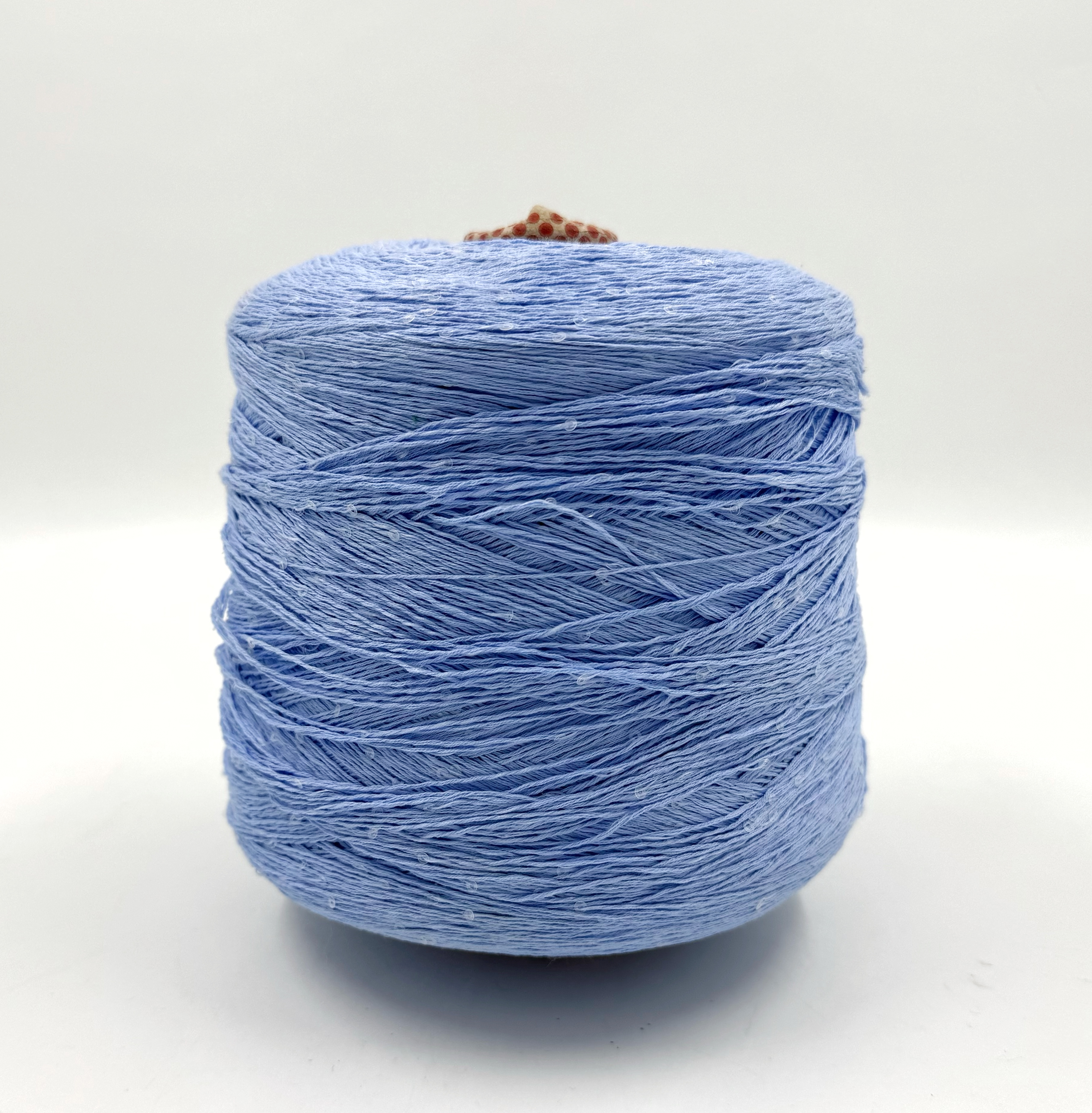 Пряжа Cotton Paillettes, D&C Yarns, хлопок, цвет голубой