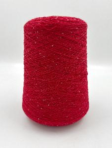 Пряжа Merino Paillettes, Italia, меринос, цвет красный