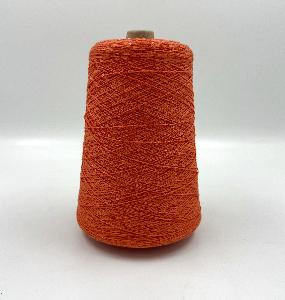 Пряжа Cotton Paillettes, D&C Yarns, хлопок, цвет оранжевый