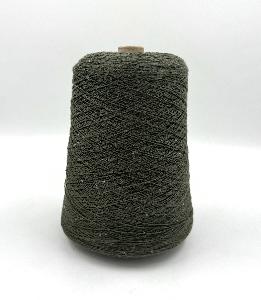 Пряжа Cotton Paillettes, D&C Yarns, хлопок, цвет хаки